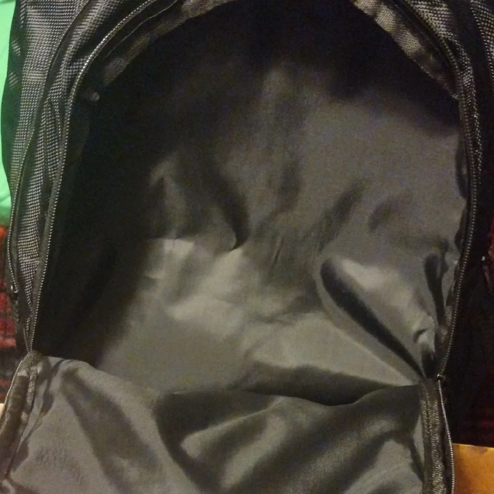 Sleek Black and Gray Backpackwith Laptop Or Tablet Compartment